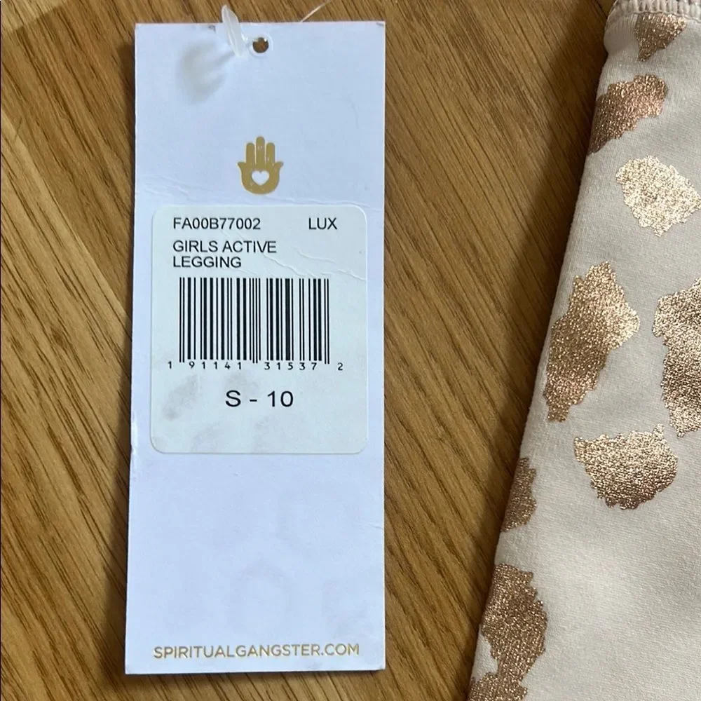 NWT Spiritual Gangster Leopard Print Leggings Size 10